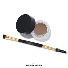 Cargar imagen en el visor de la galería, Milani Stay Put Brow Color Tinte para cejas, Marrón medio
