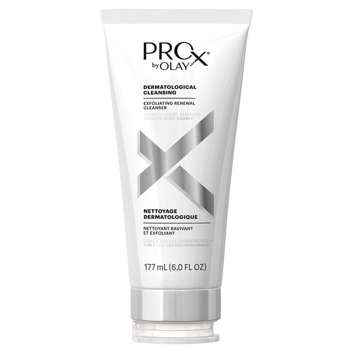 ProX By Olay Limpiador facial renovador antienvejecimiento, exfoliante, 6 fl oz