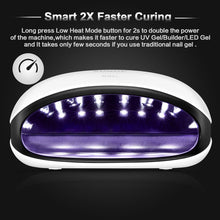 Cargar imagen en el visor de la galería, Secador de uñas con gel con LED de 48 W UV y sensor (blanco), de Sunuv  NDP-23
