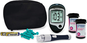Kit de monitor de glucosa Prodigy: incluye medidor, tiras, lancetas