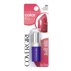 Lápiz labial de color continuo Covergirl, Vino añejo 425