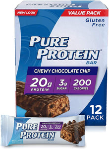 Proteína pura - Barras de alta proteína. Refrigerios nutritivos para suministrar energía, na, paquete de 1, 1NDP21