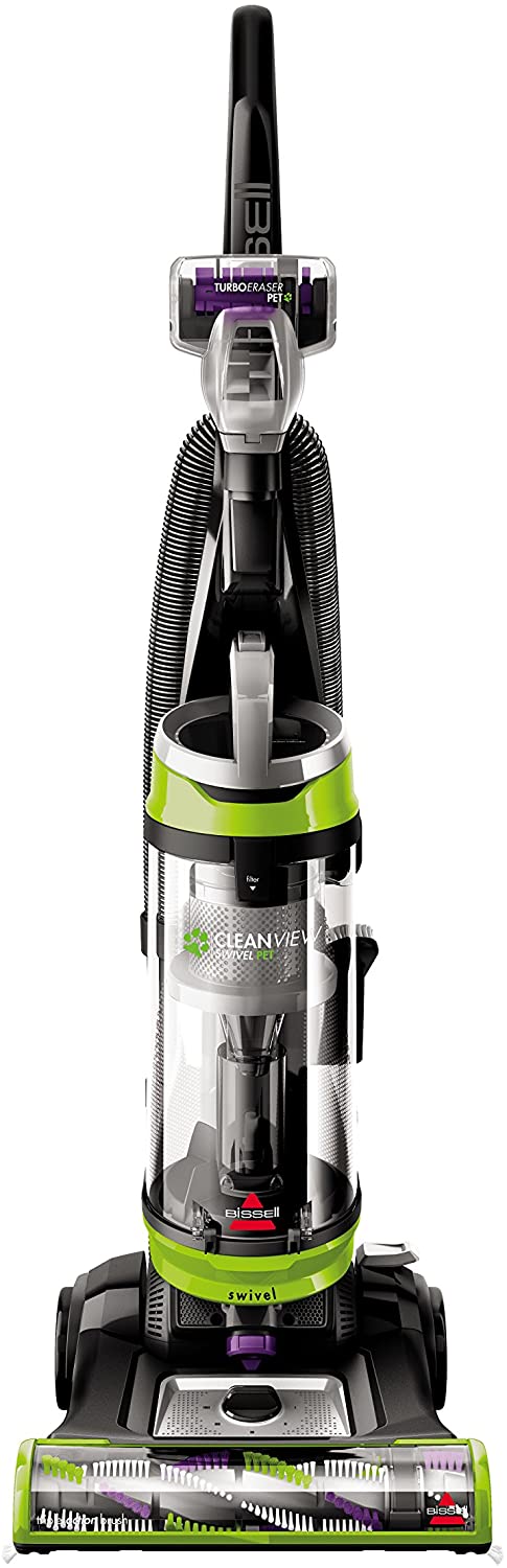 Bissell Cleanview Aspiradora sin bolsa giratoria vertical para mascotas, verde NDP 68
