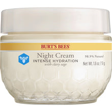 Cargar imagen en el visor de la galería, Crema de noche de hidratación intensa Burt&#39;s Bees, 1.8 onzas
