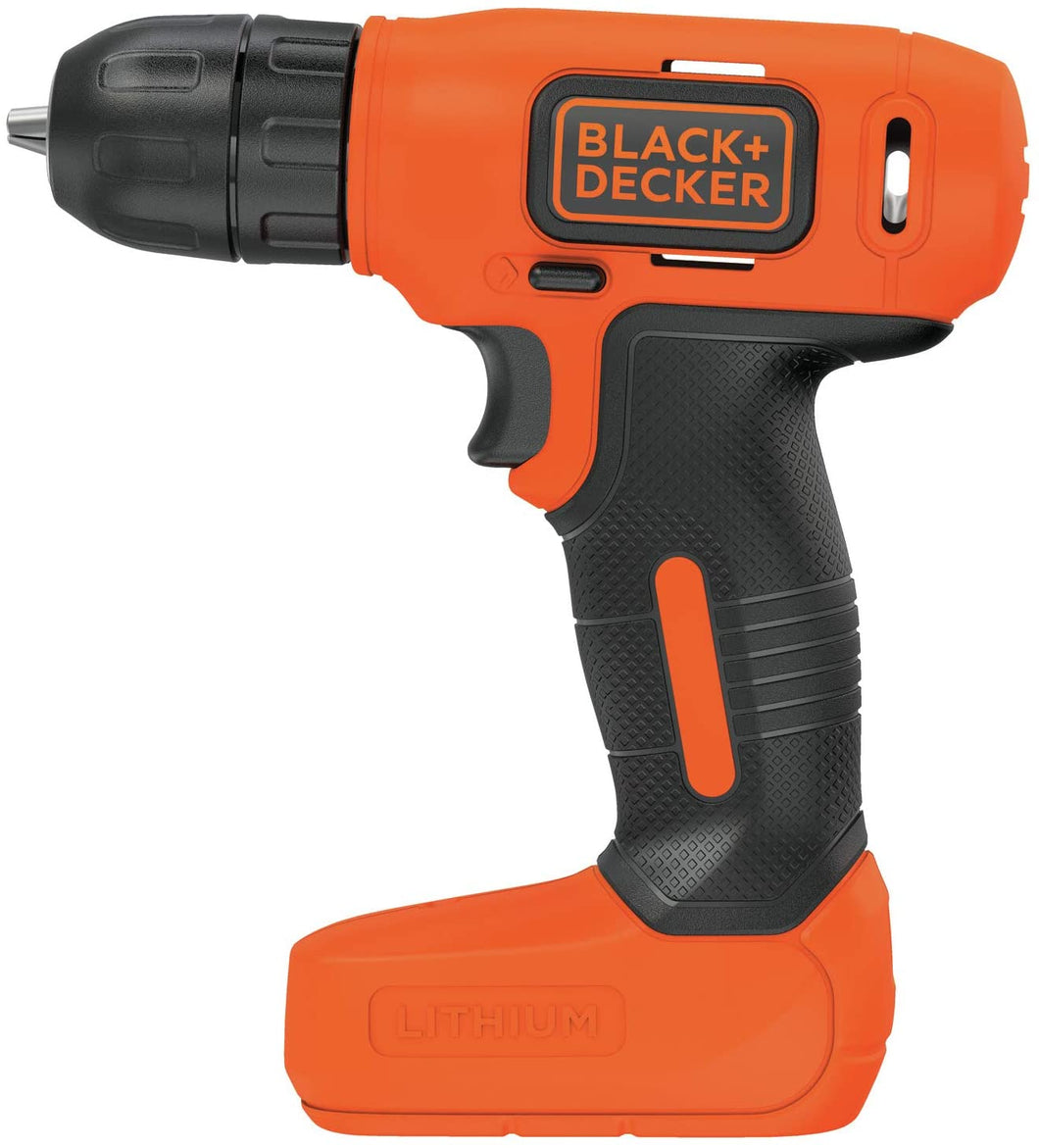 Taladro Black & Decker (BDCD8C) de batería de litio, 8 v máximo  NDP-37