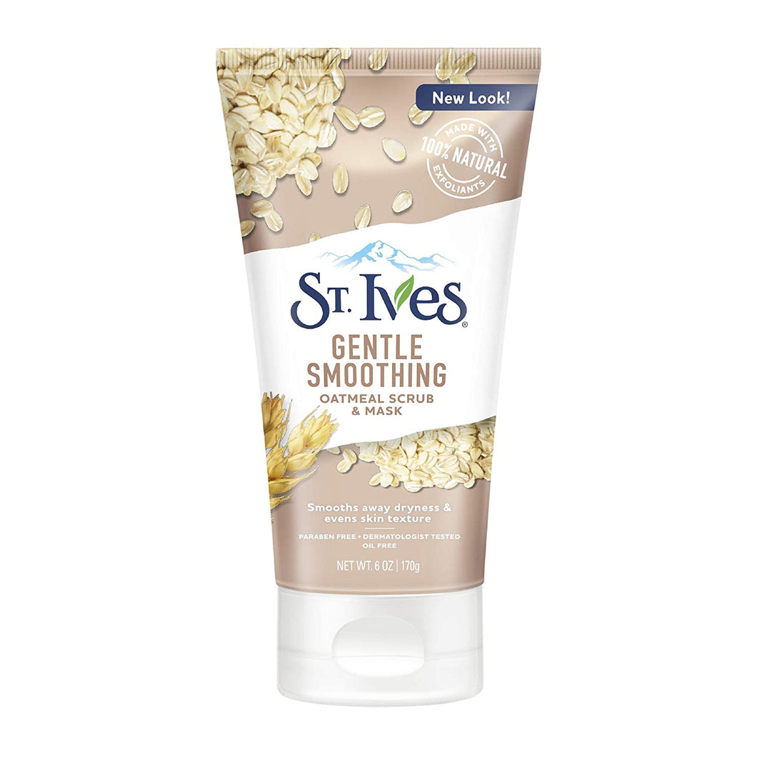 Exfoliante y mascarilla suavizante St. Ives, avena, 6 oz