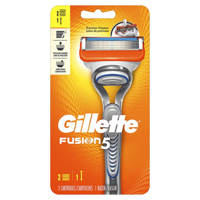 Mango de afeitar Gillette Fusion5 para hombres + 2 recambios de cuchillas NDP-36
