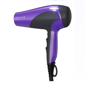 Secador de cabello Remington Damage Protection con tecnología de cerámica + iónico + turmalina, púrpura NDP-39