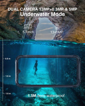 Cargar imagen en el visor de la galería, Celulare robustos 4G LTE con prueba de caída y de agua Android 9.0, pantalla de 5.7 &quot;3GB + 32GB Dual SIM NDP-12
