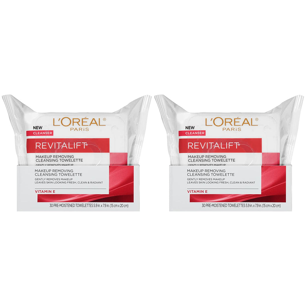 Toallas de limpieza facial suavizante radiante, 2 unidades