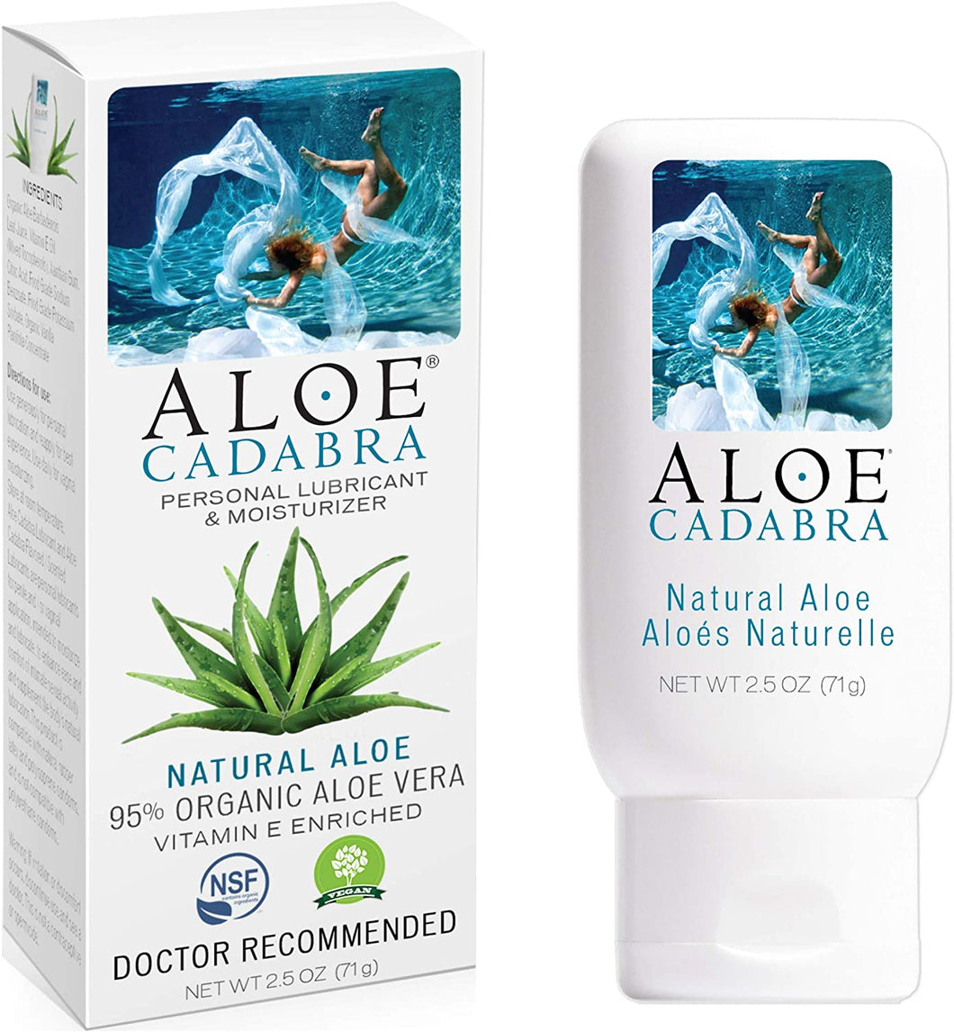 Aloe Cadabra Organic Natural Aloe Vera Lubricante Personal y humectante Vaginal