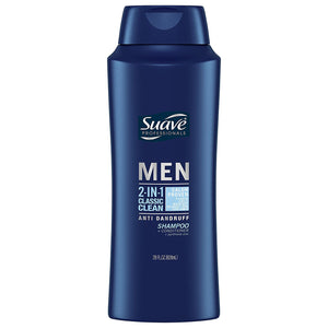 Suave Men - Champú y acondicionador anticaspa 2 en 1, limpieza clásica, 28 oz NDP-50 ✅