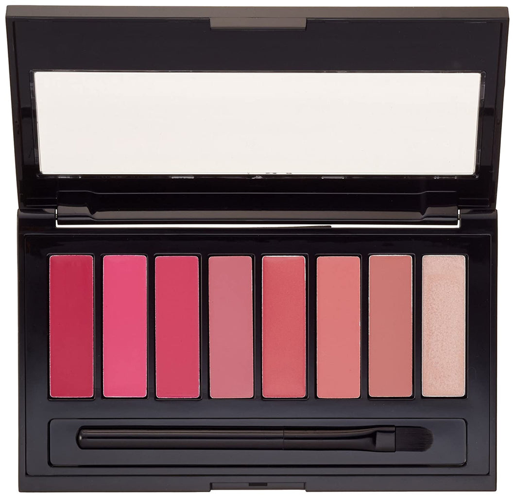 Paleta de labiales, cosméticos de L'Oreal Paris, rojos intensos, Rosado