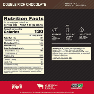 Optimum Nutrition Proteína,Rico chocolate doble