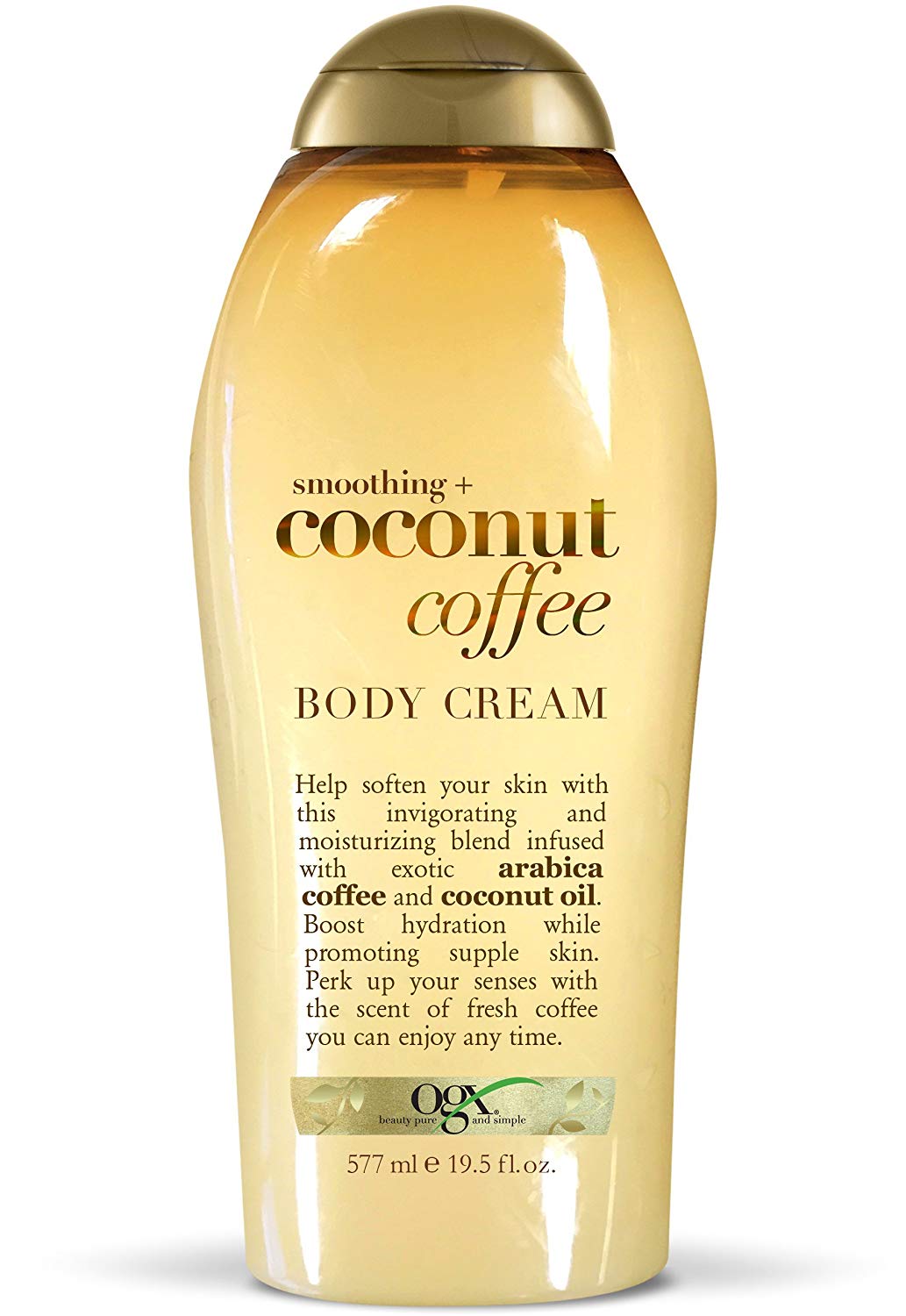 Jabon OGX suavizante + Café & coco, 19.5 oz