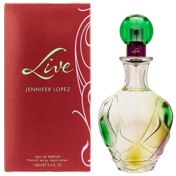 Live By Jennifer Lopez para mujeres. Eau De Parfum Spray 3.4 Oz.