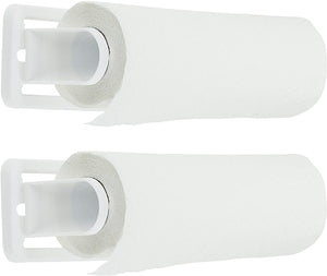 DecorRack Soporte de pared para toallas de papel para cocina y baño, flexible a prueba de roturas -libre de BPA- plástico, vertical u horizontal #143