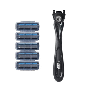 Maquinilla de afeitar desechable para hombres BIC Flex 3 Hybrid, 1 mango y 5 cartuchos NDP-45