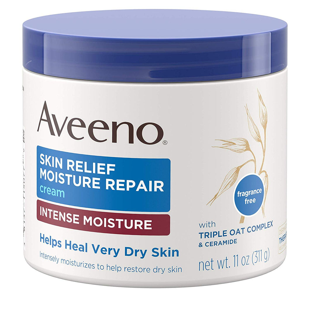 Aveeno crema reparadora intensa, pieles extra secas, 11 oz