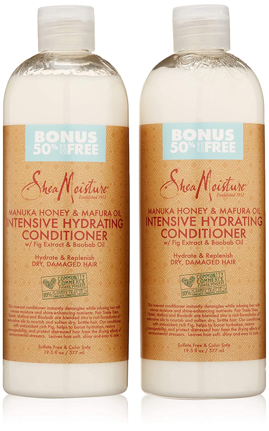 SheaMoisture Manuka miel y Mafura Acondicionadores de 19.5oz NDP-93  ✅
