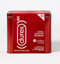 Cargar imagen en el visor de la galería, Durex RED Condones de látex de caucho natural extra sensibles 42 unidades NDP-20

