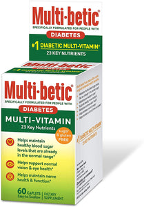 Suplemento dietético multivitamínico, para personas con diabetes, 60 tabletas NDP-2