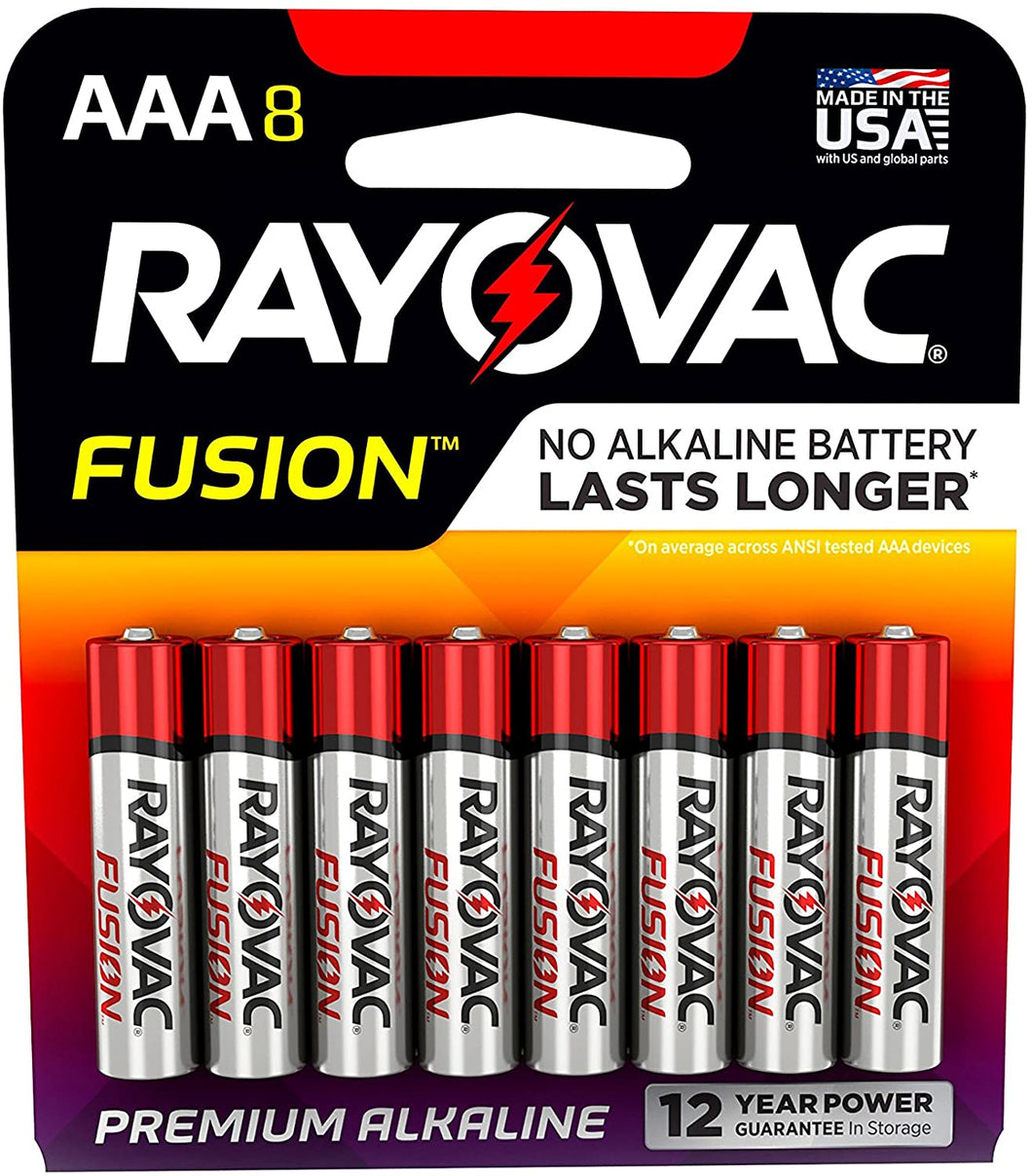 Rayovac AAA Fusion Premium - Pilas alcalinas, AAA NDP6