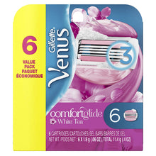 Cargar imagen en el visor de la galería, Hojas de afeitar para mujer Gillette Venus ComfortGlide White Tea - 6 recargas NDP-5
