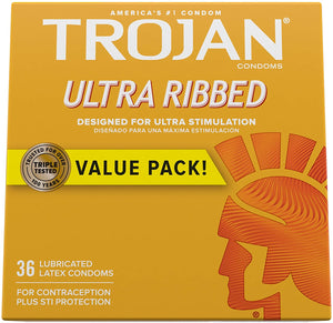 Condones Trojan Lubricado ultra acanalado NDP-13