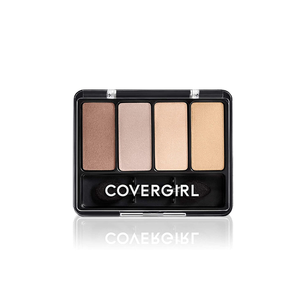 COVERGIRL Ojo Enhancers 1 Kit Sombra de Ojos Azul Ley, 4 sombras, paquete de 1, Nudos transparentes