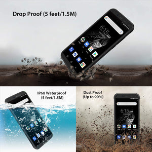 BV5500 Pro 4G - Teléfono móvil (resistente al agua, IP68, prueba de caídas, 5,5 pulgadas, 3 GB + 16 GB, Dual SIM, Android 9.0, 4400 mAh), color negro NDP-49