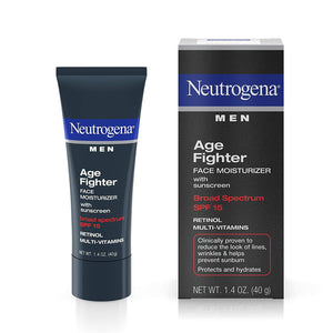 Neutrogena Hidratante facial antiarrugas para hombres, 1.4 oz