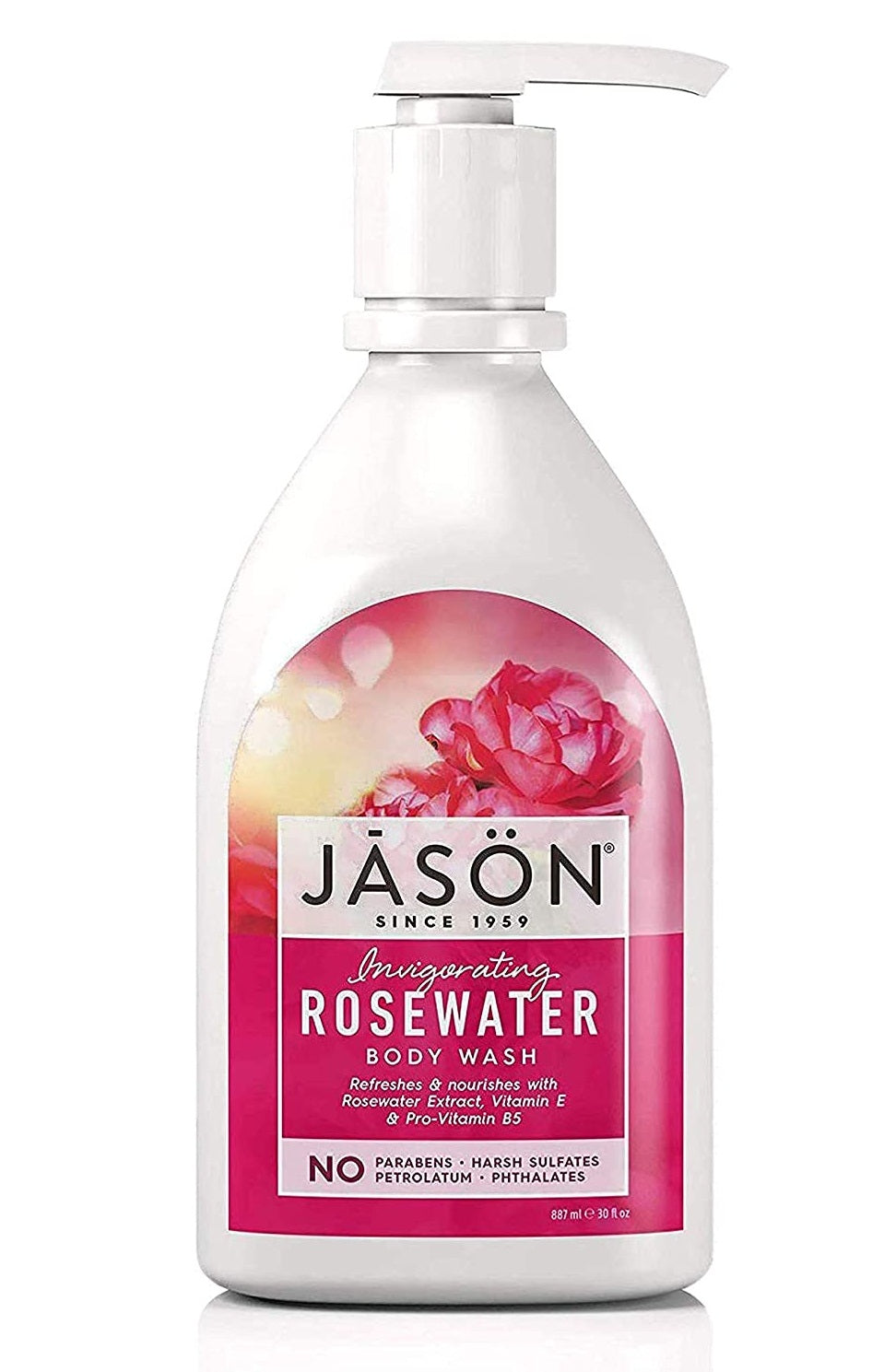 Gel de baño agua de rosas, 30 fl. Oz