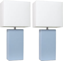 Cargar imagen en el visor de la galería, Lámparas de mesa con pantallas de tela blanca  NDP 25
