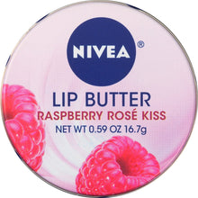 Cargar imagen en el visor de la galería, Nivea Lip Butter Lata suelta, 0.59 onzas, Rosa frambuesa  ✅
