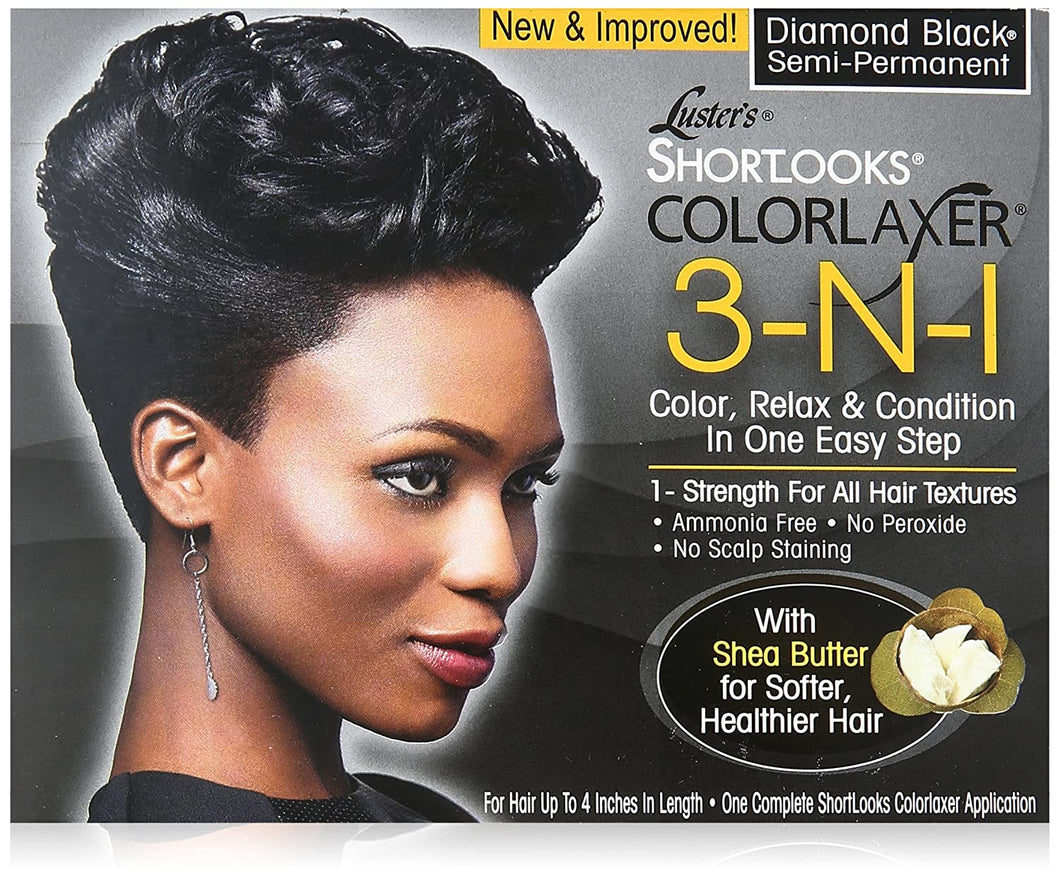 Relajante de color Shortlooks 3-n-1 Diamante negro NDP-26