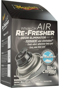 Eliminador de olores para coche, aroma cromado negro NDP88