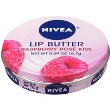 Cargar imagen en el visor de la galería, Nivea Lip Butter Lata suelta, 0.59 onzas, Rosa frambuesa  ✅
