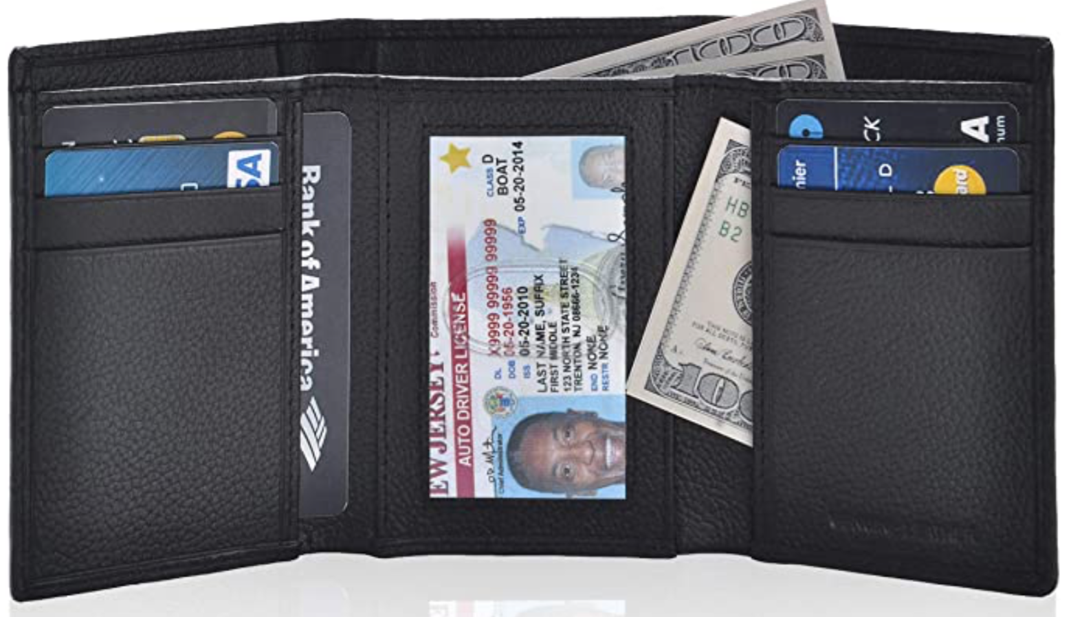 Carteras para hombres de cuero real