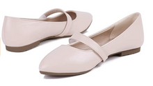 Cargar imagen en el visor de la galería, Zapatos de punta puntiaguda para mujer cómodos beige NDP 23
