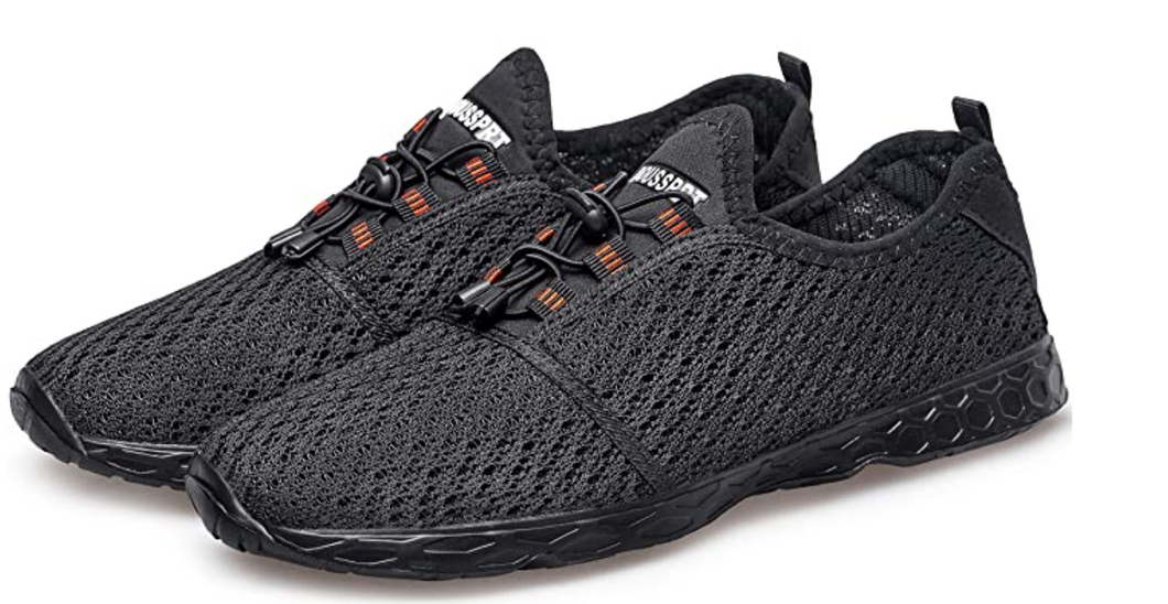 DOUSSPRT Zapatos de agua para mujer negros NDP 5
