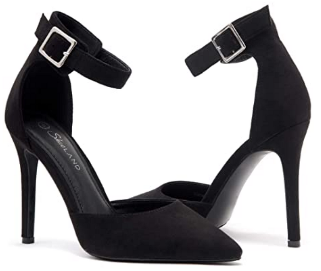 Shoe Land Zapato de gamuza para mujer de tacón alto NDP1