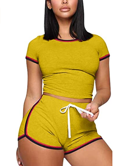 Conjunto de pantalones cortos para mujer de 2 piezas NDP71