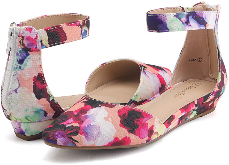 Pairs Amiga - Zapatos planos de cuña bajos para mujer COLORES NDP 21