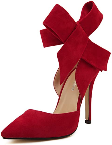 Zapatos de tacón alto con lazo, para mujer NDP 57