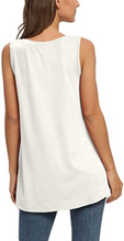 Cargar imagen en el visor de la galería, WNEEDU - Camiseta sin mangas de verano para mujer  NDP26
