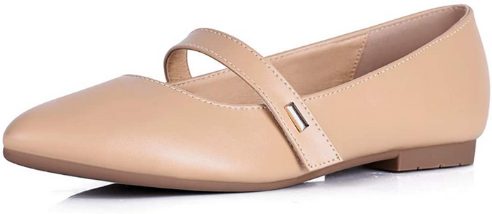 Zapatos de punta puntiaguda para mujer cómodos NARANJA NDP 25