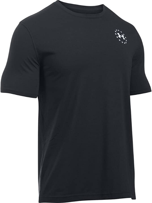 Camiseta para hombre Freedom Flag de Under Armour Negra NDP3