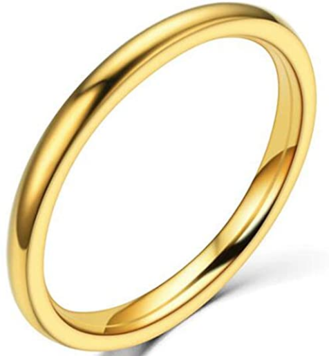 Anillo de boda apilable de acero inoxidable NDP26