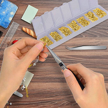 Cargar imagen en el visor de la galería, Suministros para hacer joyas, 1500 anillos de salto con cierres de langosta y alicates de joyería  NDP19
